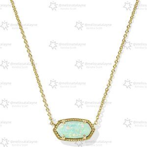 Elisa Gold Short Pendant Necklace
